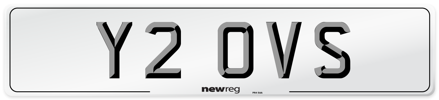 Y2 OVS Number Plate from New Reg